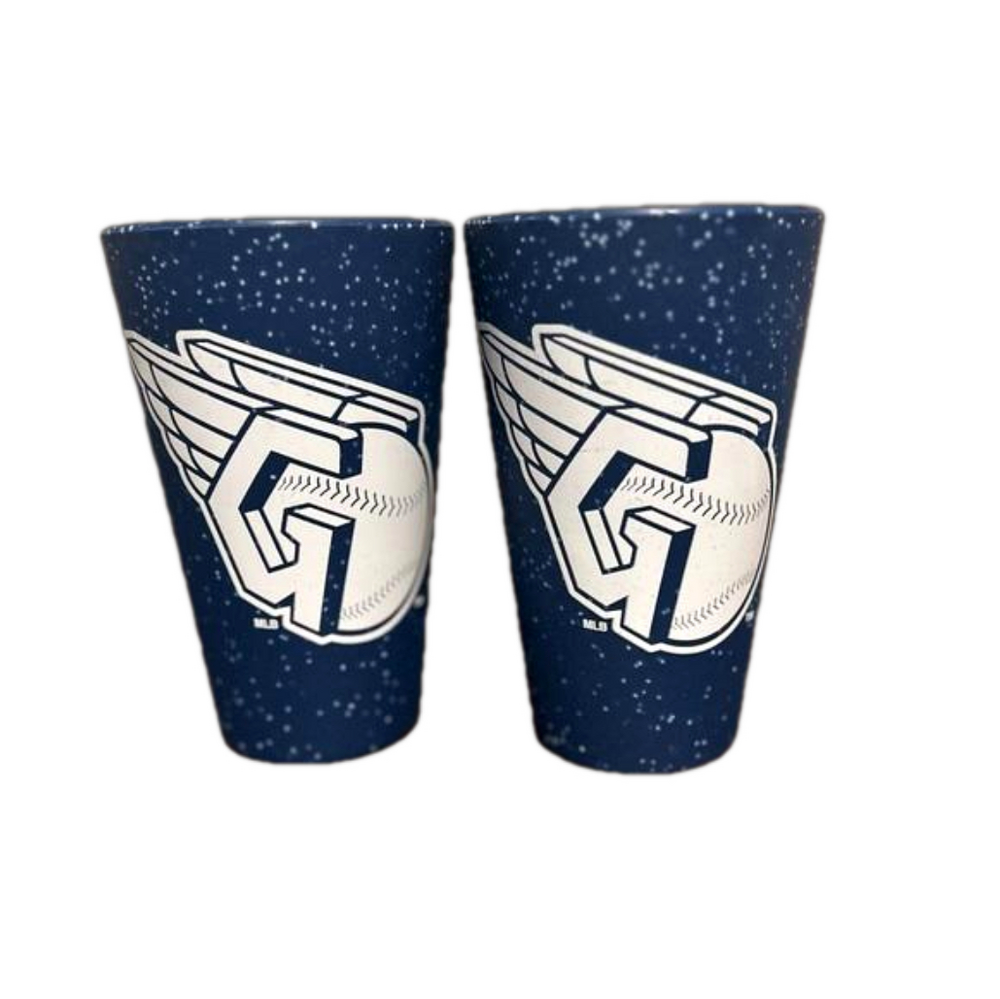 New MLB Cleveland Guardians Set of 2 - 16oz Silicone Cups